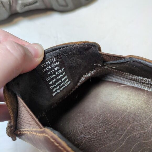 Olukai US Men 10 EU 43Waterproof Leather Deep Brown Slip on Shoes - Picture 9 of 9